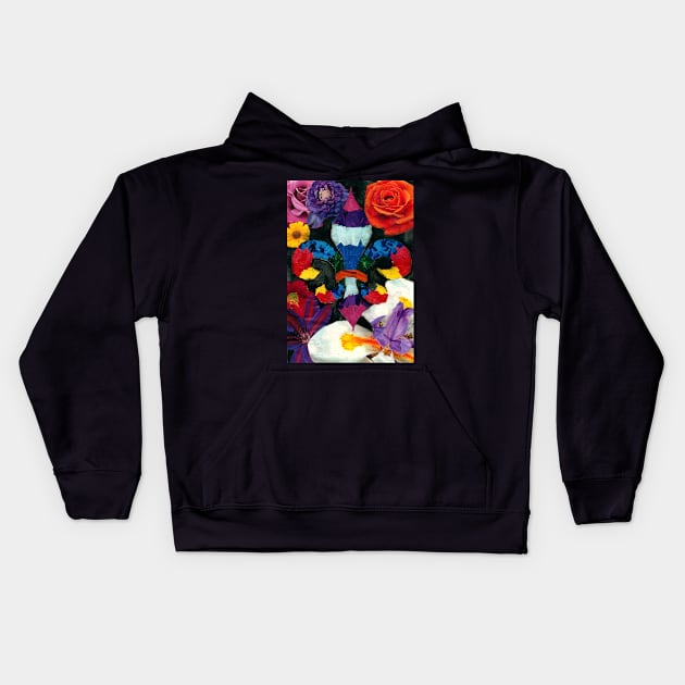 Floral Fleur De Lys Kids Hoodie by cajunhusker